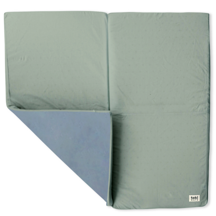 Toki Mats Padded Play Mat, Sage + Breeze Mat