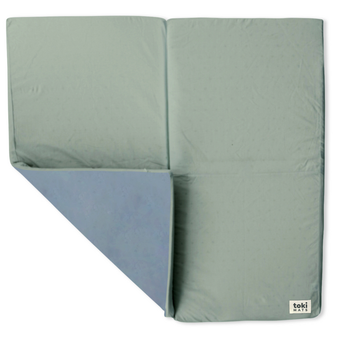 Toki Mats Padded Play Mat, Sage + Breeze Mat