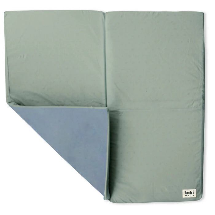 Shop Toki Kids Standard Padded Play Mat 40" x 40", Sage + Breeze at GoodBuy Gear
