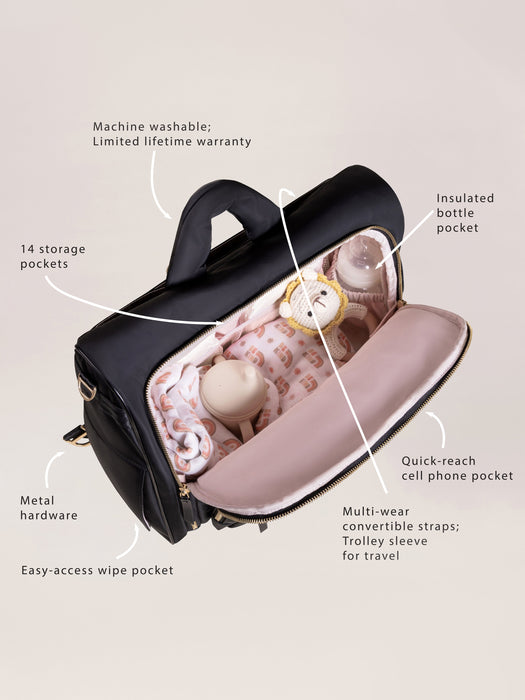 Shop JuJuBe Satchel Diaper Bag, Black at GoodBuy Gear