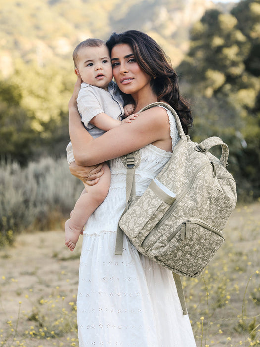 Shop Sazan + JuJuBe Classic Diaper Backpack, Paisley Floral at GoodBuy Gear