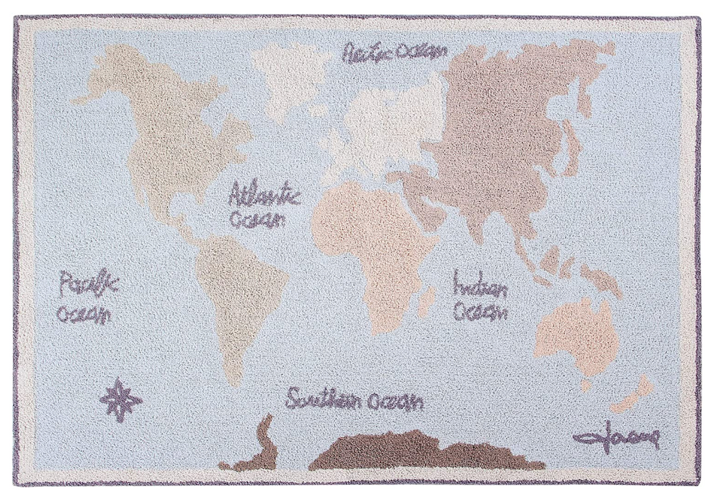 Shop Lorena Canals Washable Rug, Vintage map at GoodBuy Gear