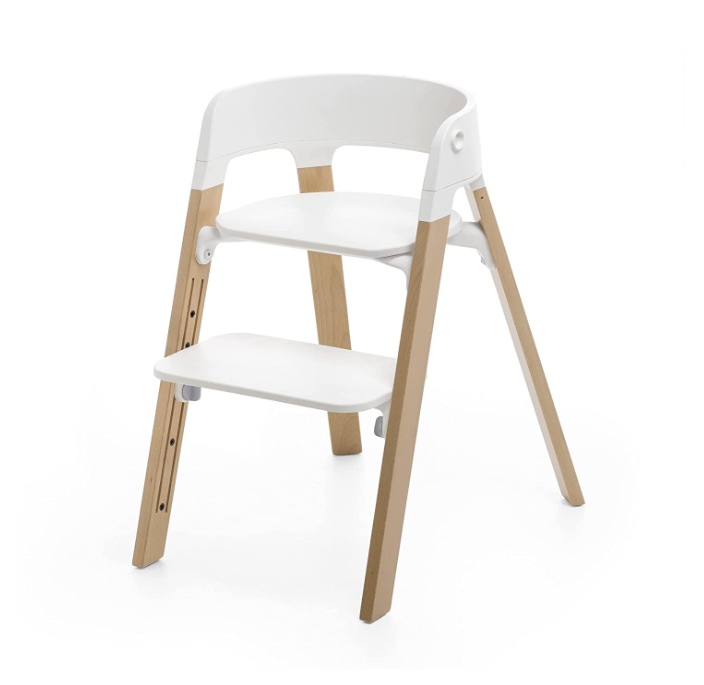 Stokke Steps Chair, White / Natural