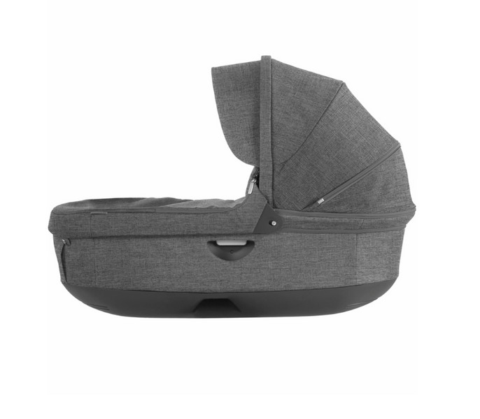 stokke trailz second hand Stokke Crusi & Trailz Carry Cot, Black Melange