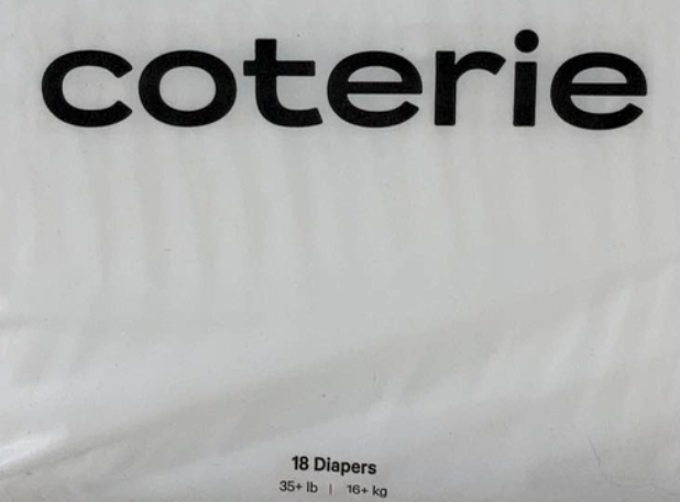 Coterie Size 6 Diapers, 18-Count