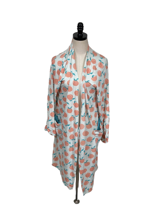 KicKee Pants Maternity/Nursing Robe, Small Fresh Air Peaches