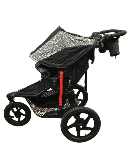 BOB Revolution Flex Single Jogging Stroller with Snack Tray, 2018, Lunar Black