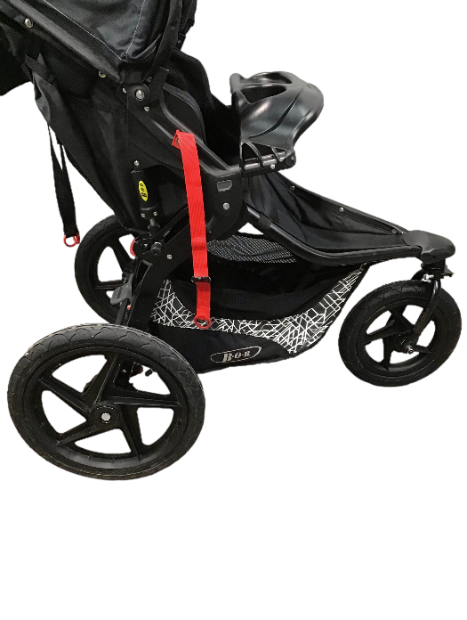 BOB Revolution Flex Single Jogging Stroller with Snack Tray, 2018, Lunar Black