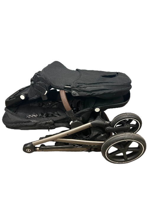 Cybex Gazelle S Double Stroller, 2020, Deep Black