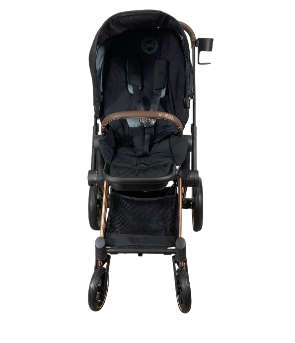 Cybex PRIAM Stroller, Deep Black, Rosegold, 2021