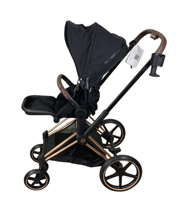 Cybex PRIAM Stroller, Deep Black, Rosegold, 2021