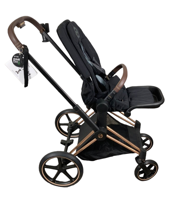 Cybex PRIAM Stroller, Deep Black, Rosegold, 2021