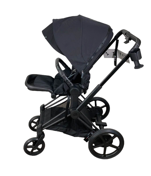 Cybex PRIAM Stroller, Matte Black, Deep Black, 2021