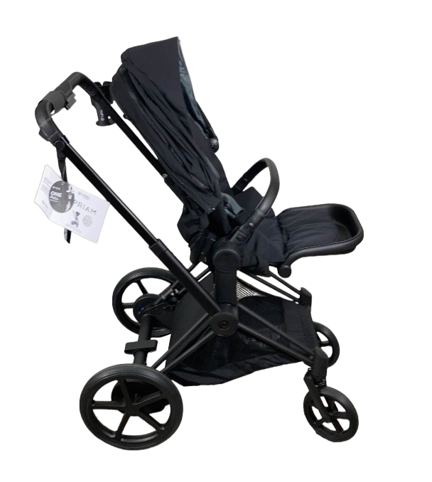 Cybex PRIAM Stroller, Matte Black, Deep Black, 2021