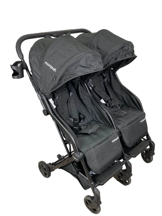 Shop Mompush Lithe Double Stroller, 2022, Black at GoodBuy Gear
