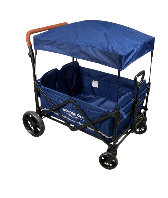 Wonderfold X4 Push & Pull Quad Stroller, 2022, Navy