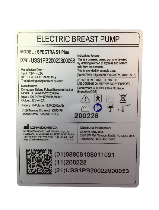 Shop Spectra Baby S1 Plus Premier Rechargeable Breast Pump at GoodBuy Gear
