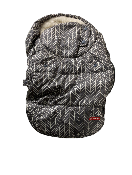 skip hop stroll & go car seat cover gray feather Skip Hop Stroll And Go Car Seat Cover, Gray Feather