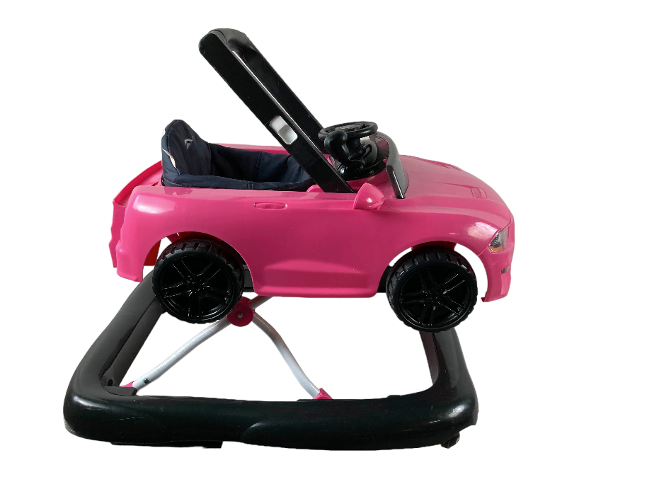 Bright Starts Ways To Play 4-In-1 Baby Activity Walker, Ford Mustang Pink