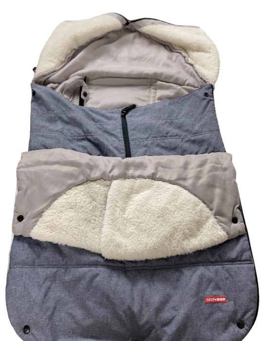 Skip Hop Stroll And Go Three-Season Footmuff For Infant, Heather grey