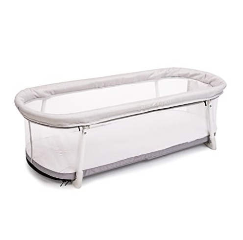 Baby Delight Snuggle Nest Portable Infant Bassinet, Driftwood Grey