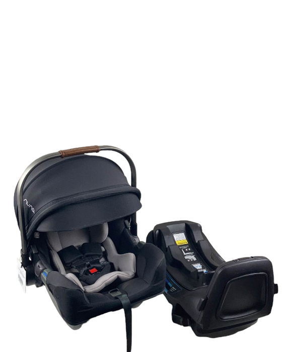 Nuna PIPA rx Infant Car Seat with RELX Base, 2020, Caviar