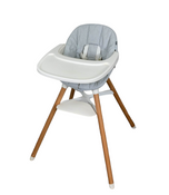 Shop Lalo 3 in 1 High Chair Kit, Coconut, Grey Multi, Natural Wood at GoodBuy Gear