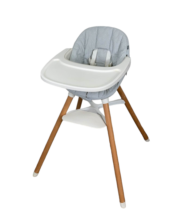 Shop Lalo 3 in 1 High Chair Kit, Coconut, Grey Multi, Natural Wood at GoodBuy Gear