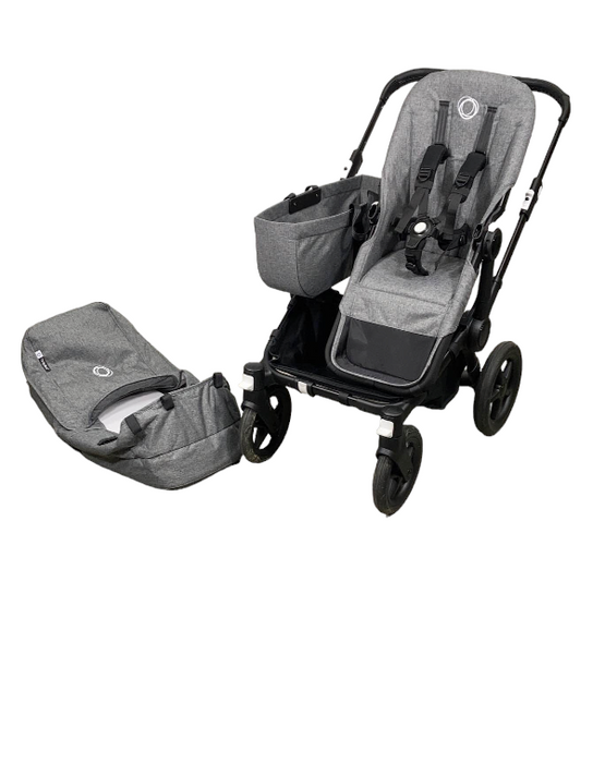 Bugaboo Donkey 5 Stroller Mono, Grey Melange, Black, 2023