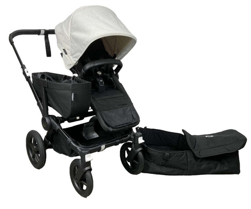 Bugaboo Donkey 5 Stroller Mono, Misty White, Black, 2021