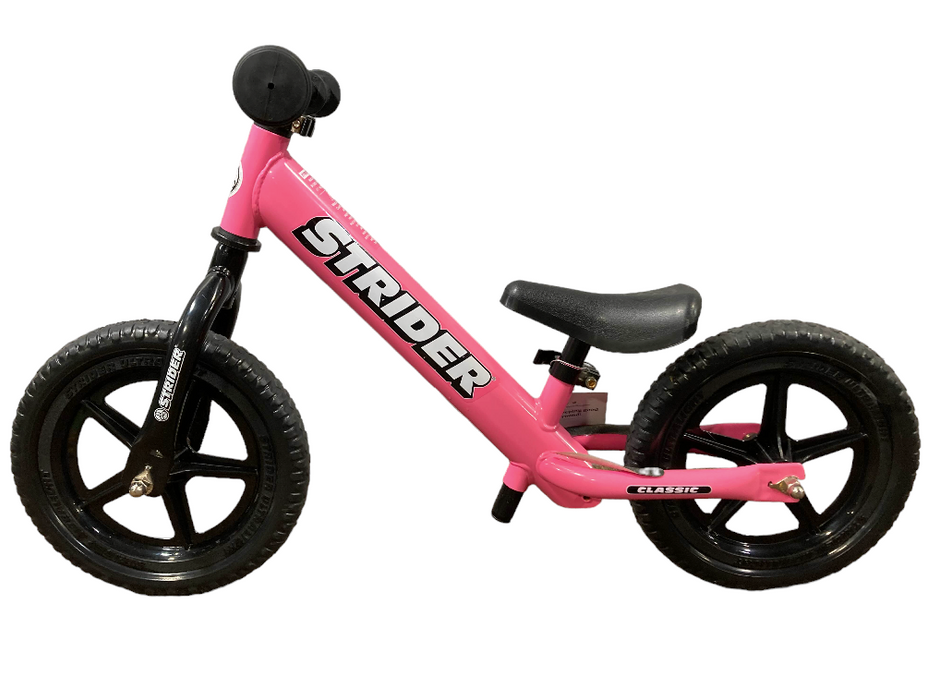 Strider Balance Bike 12” Classic, Pink