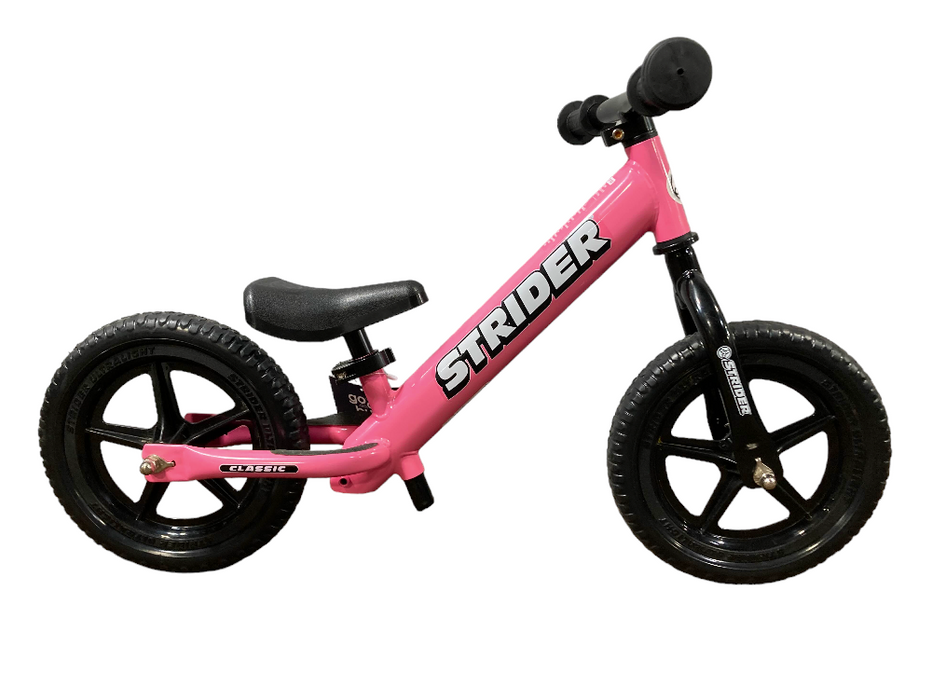 Strider Balance Bike 12” Classic, Pink