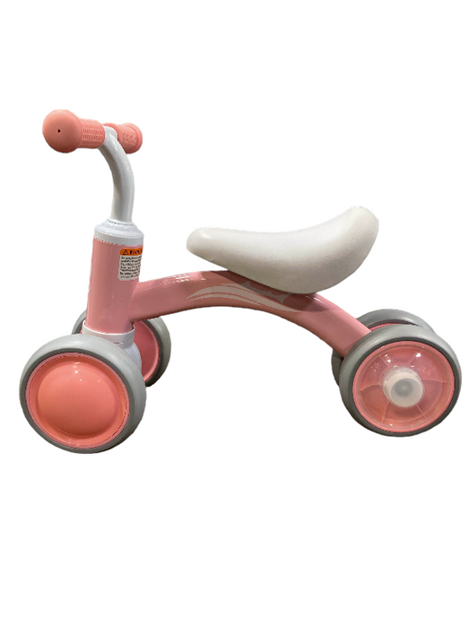 Gamfeiny Colorful Lighting Balance Bike, Pink