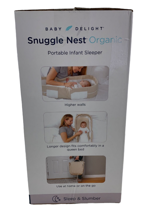 Baby Delight Snuggle Nest Organic Lounger, Organic Oat