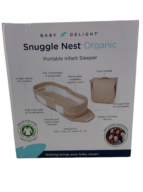 Baby Delight Snuggle Nest Organic Lounger, Organic Oat