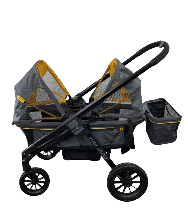 Evenflo Pivot Xplore All-Terrain Double Stroller Wagon, 2019, Adventur