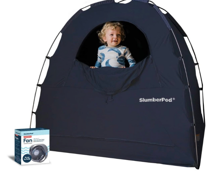 SlumberPod 3.0 Sleep Canopy with Fan, Navy