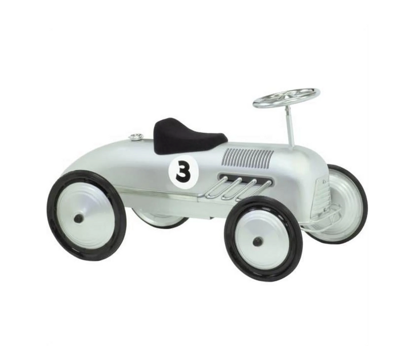 Morgan Cycle Retro Racer Ride On, Silver