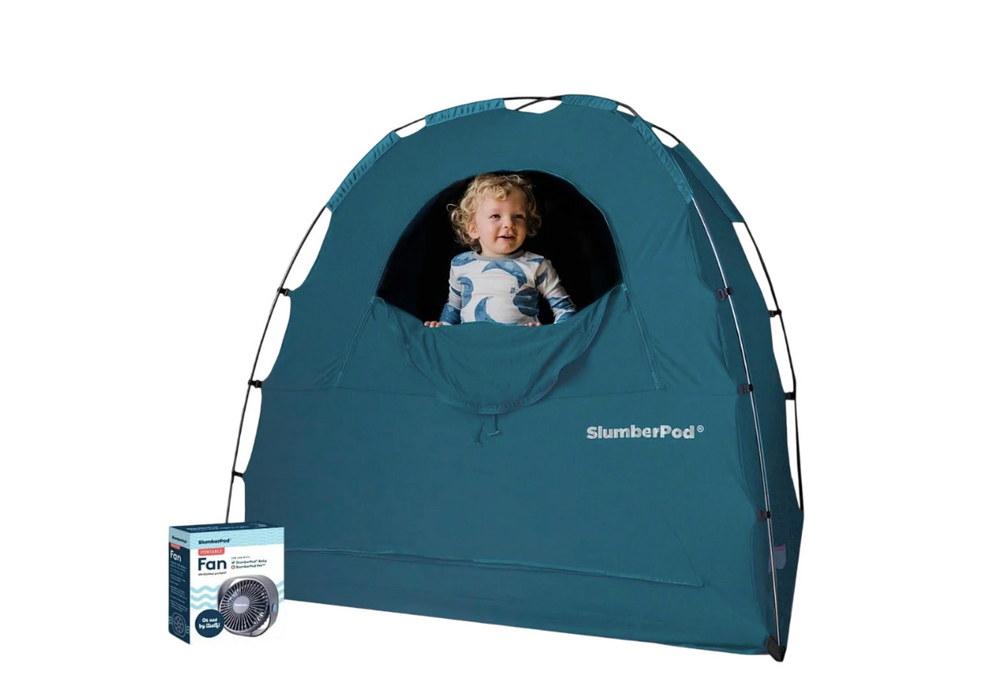 SlumberPod 3.0 Sleep Canopy with Fan, Teal