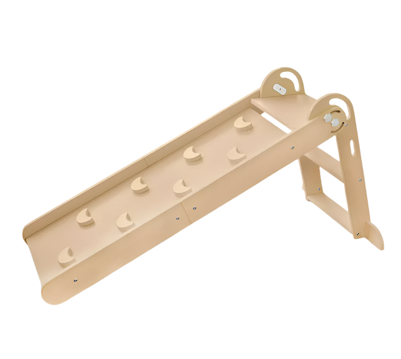 Little Partners 2-in-1 Folding Learn 'N Slide, Natural