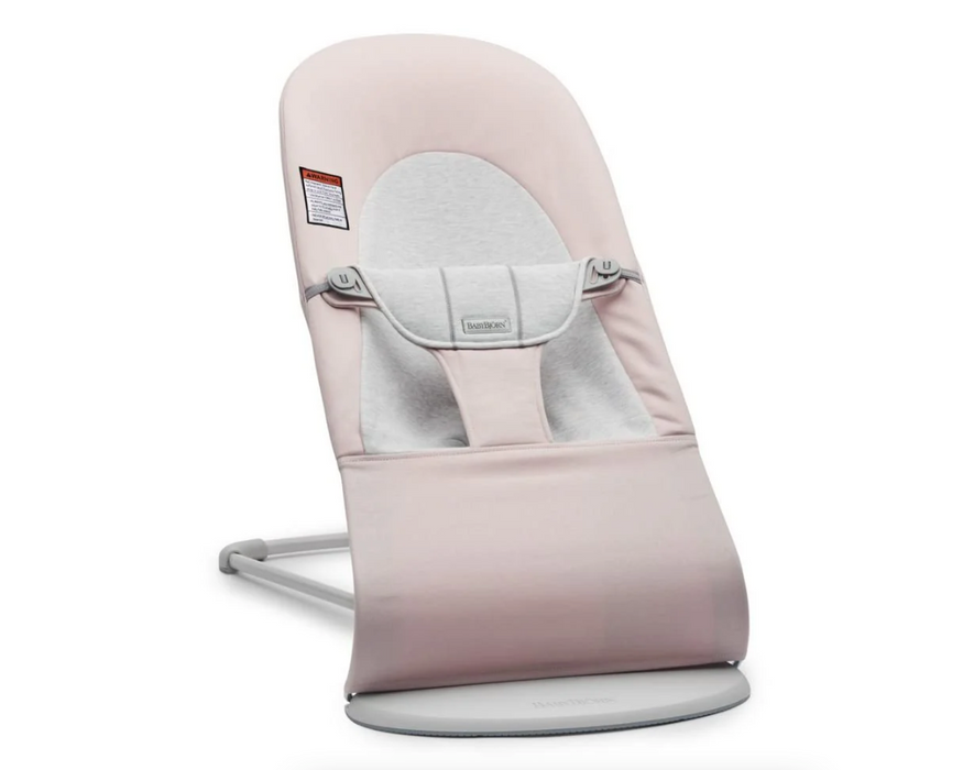 BabyBjorn Bouncer Balance, Light Gray Frame, Light Pink/Gray