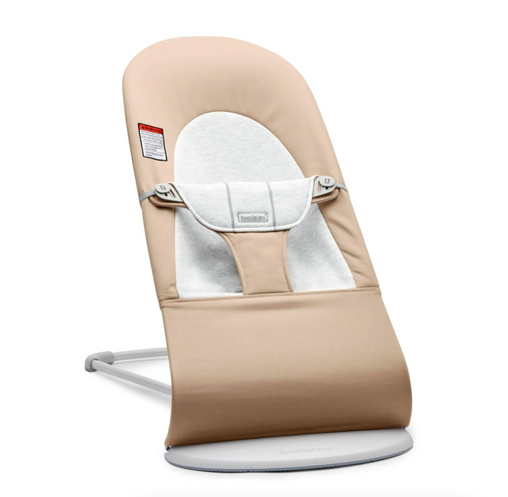 BabyBjorn Bouncer Balance, Khaki/Beige, Light Gray Frame