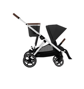 Shop Cybex Gazelle S Modular Stroller, 2023, Moon Black, Silver Frame at GoodBuy Gear