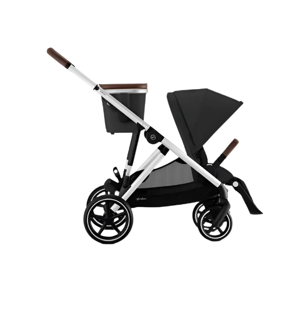 Shop Cybex Gazelle S Modular Stroller, 2023, Moon Black, Silver Frame at GoodBuy Gear