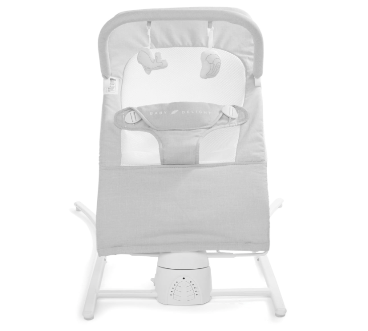 Baby Delight Alpine Wave Deluxe Bouncer With Motion, Driftwood Grey