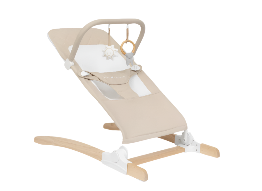 Shop Baby Delight Heirloom Aspen Wood Bouncer, Organic Oat at GoodBuy Gear