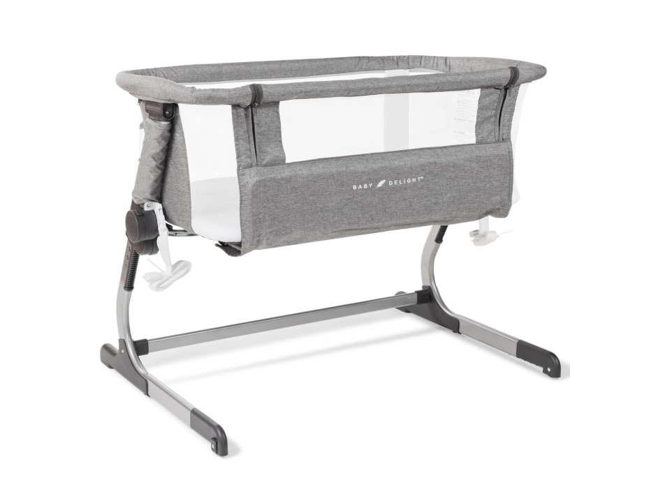 Baby Delight Beside Me Dreamer Bassinet & Bedside Sleeper, Charcoal Tweed