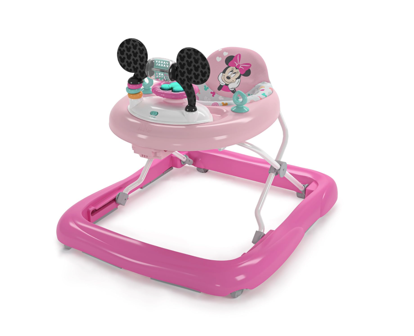 Bright Starts Tiny Trek 2-in-1 Activity Walker, Minnie Mouse Forever Besties