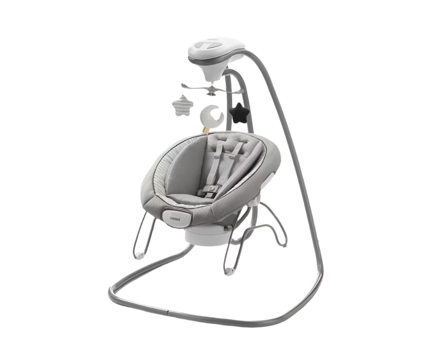Graco Duet Connect Deluxe Baby Swing with Portable Bouncer, Britton