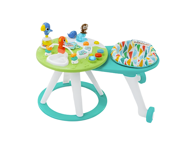 Bright Starts Around We Go 2-In-1 Activity Center, Tropical Cool